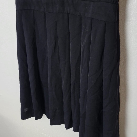 Zara Women’s  Dress Black Sleeveless Pleated Mini School Girl Box Sz XS - Picture 4 of 9